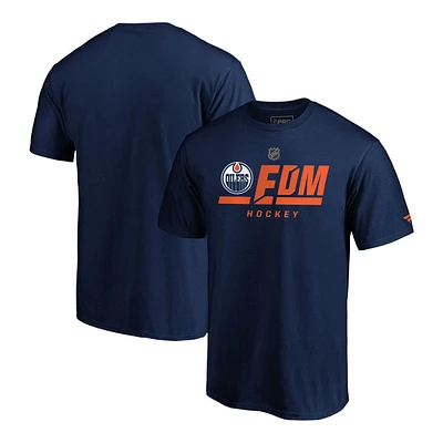 Edmonton Oilers Fanatics Authentic Pro Tricode T Shirt