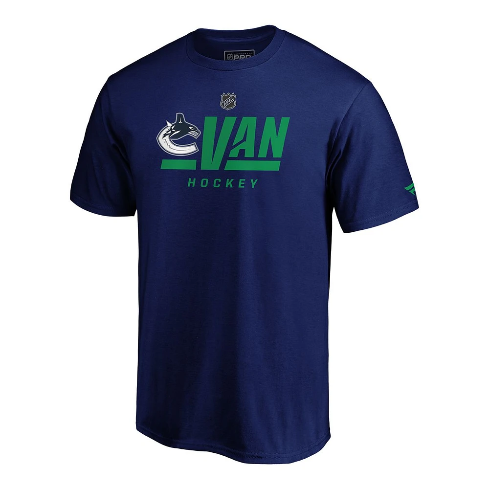 Vancouver Canucks Fanatics Authentic Pro Tricode T Shirt