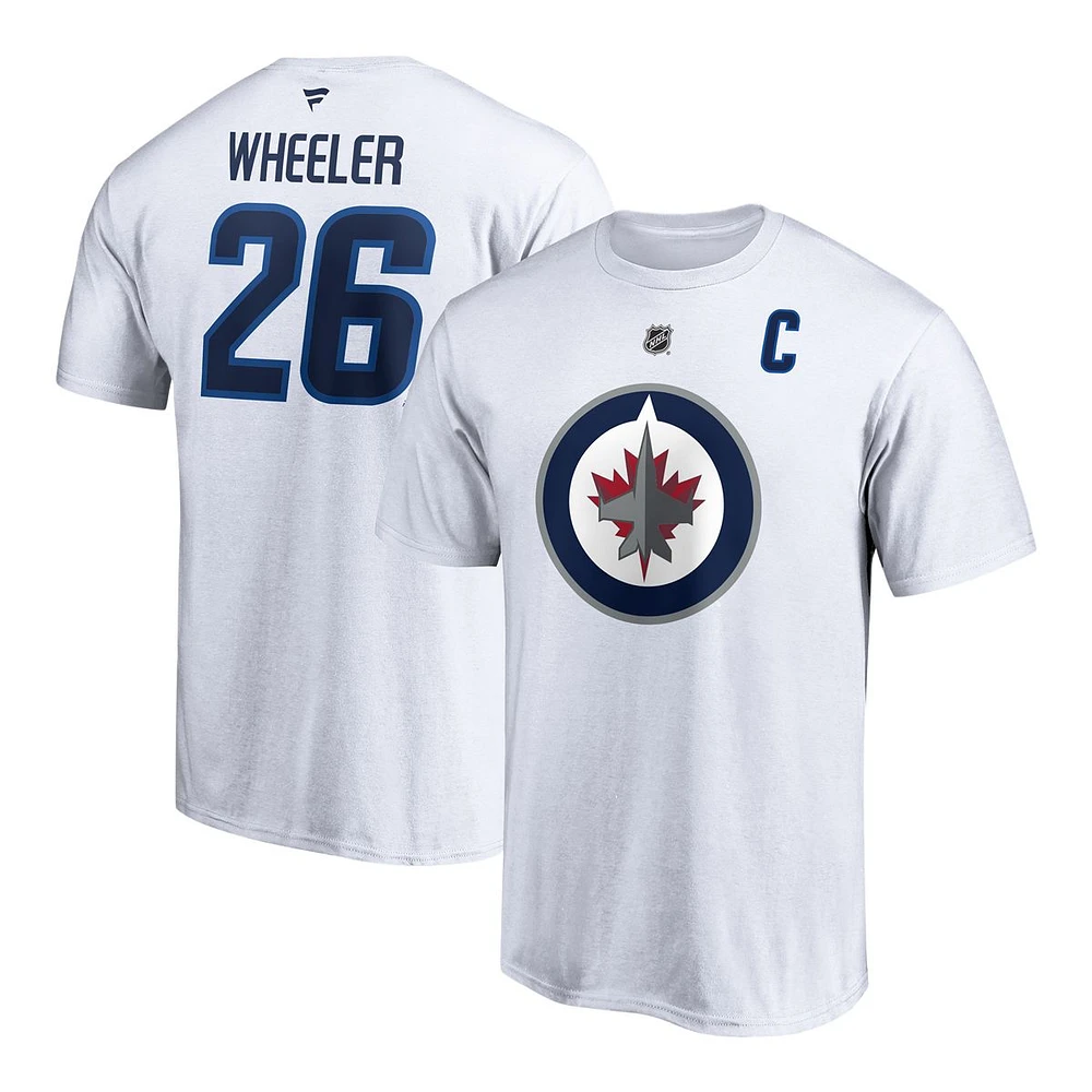 Winnipeg Jets Fanatics Blake Wheeler Stacked Player T Shirt