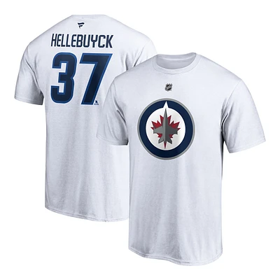 Winnipeg Jets Fanatics Connor Hellebuyck Stacked Player T Shirt