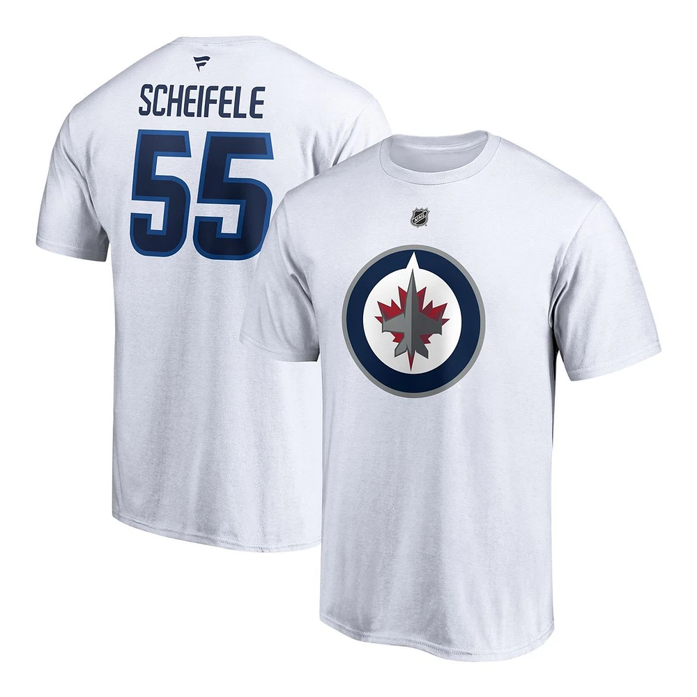 Winnipeg Jets Fanatics Mark Scheifele Stacked Player T Shirt