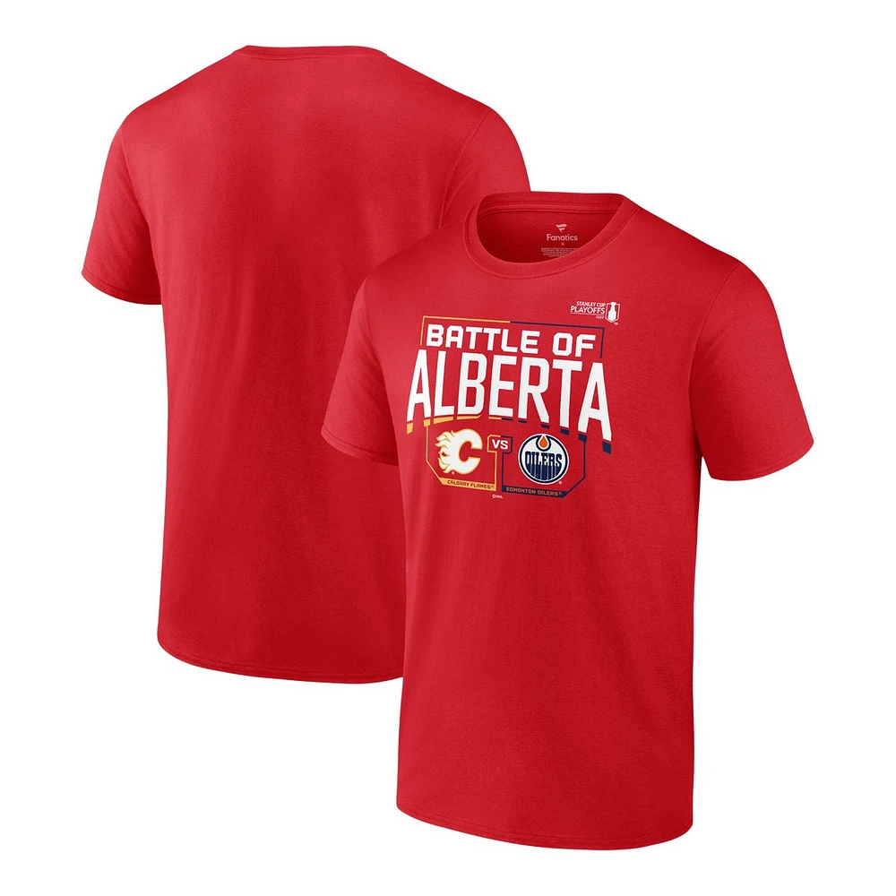 Calgary Flames Fanatics Battle Of Alberta T Shirt