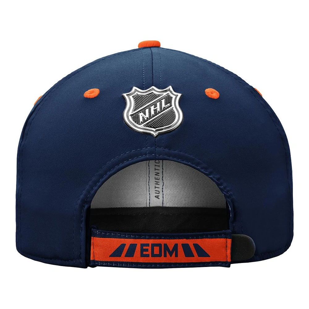 Edmonton Oilers Fanatics Strapback Adjustable Hat, NHL, Hockey