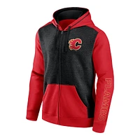 Calgary Flames Fanatics Blocked Cotton Hoodie