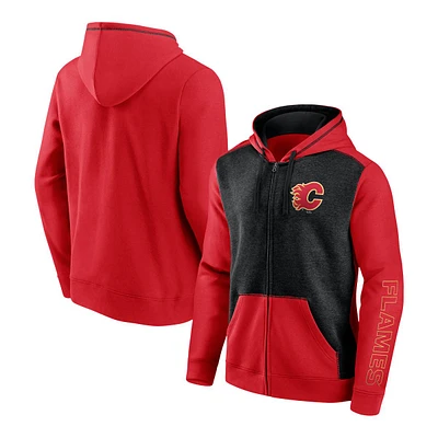 Calgary Flames Fanatics Blocked Cotton Hoodie