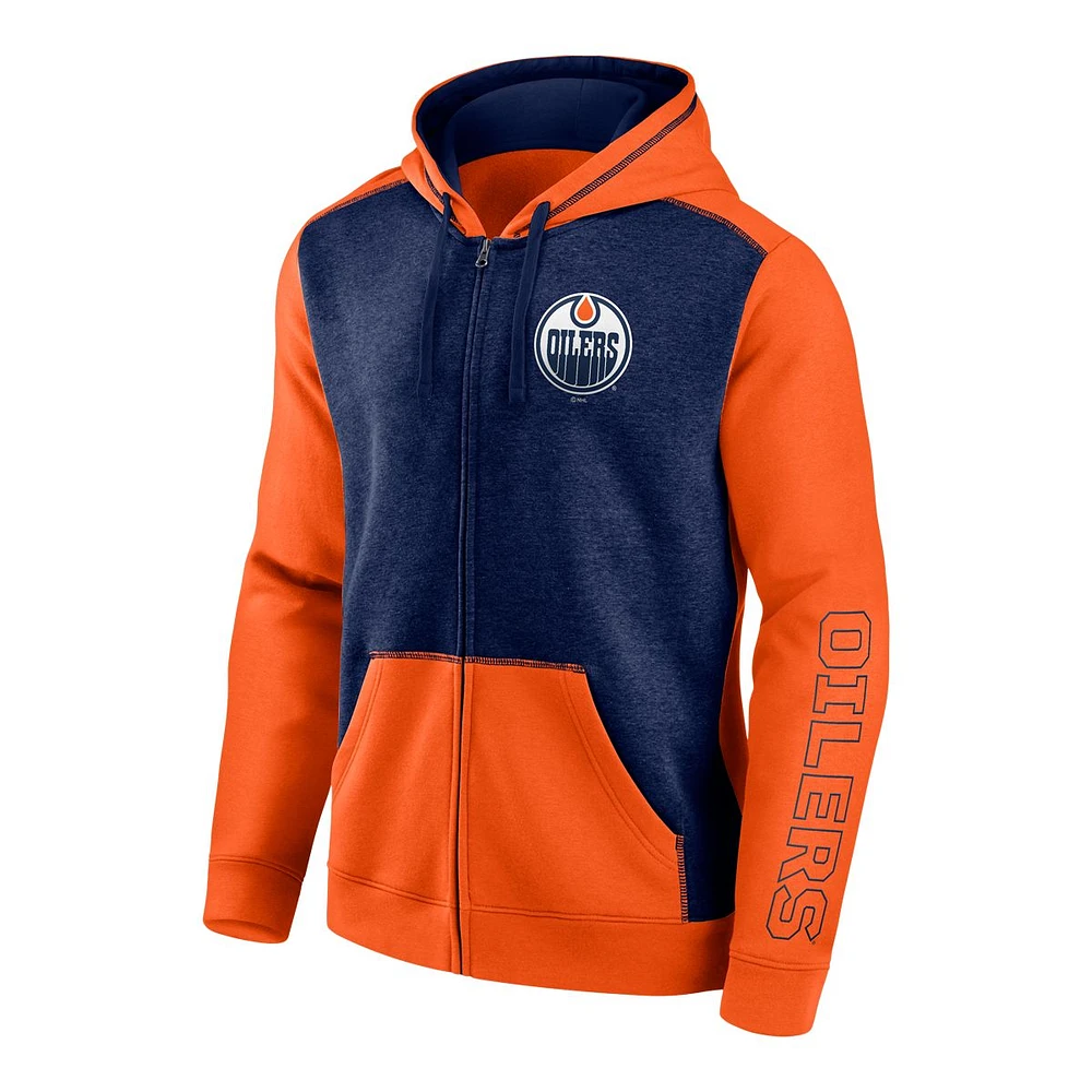 Edmonton Oilers Fanatics Blocked Cotton Hoodie