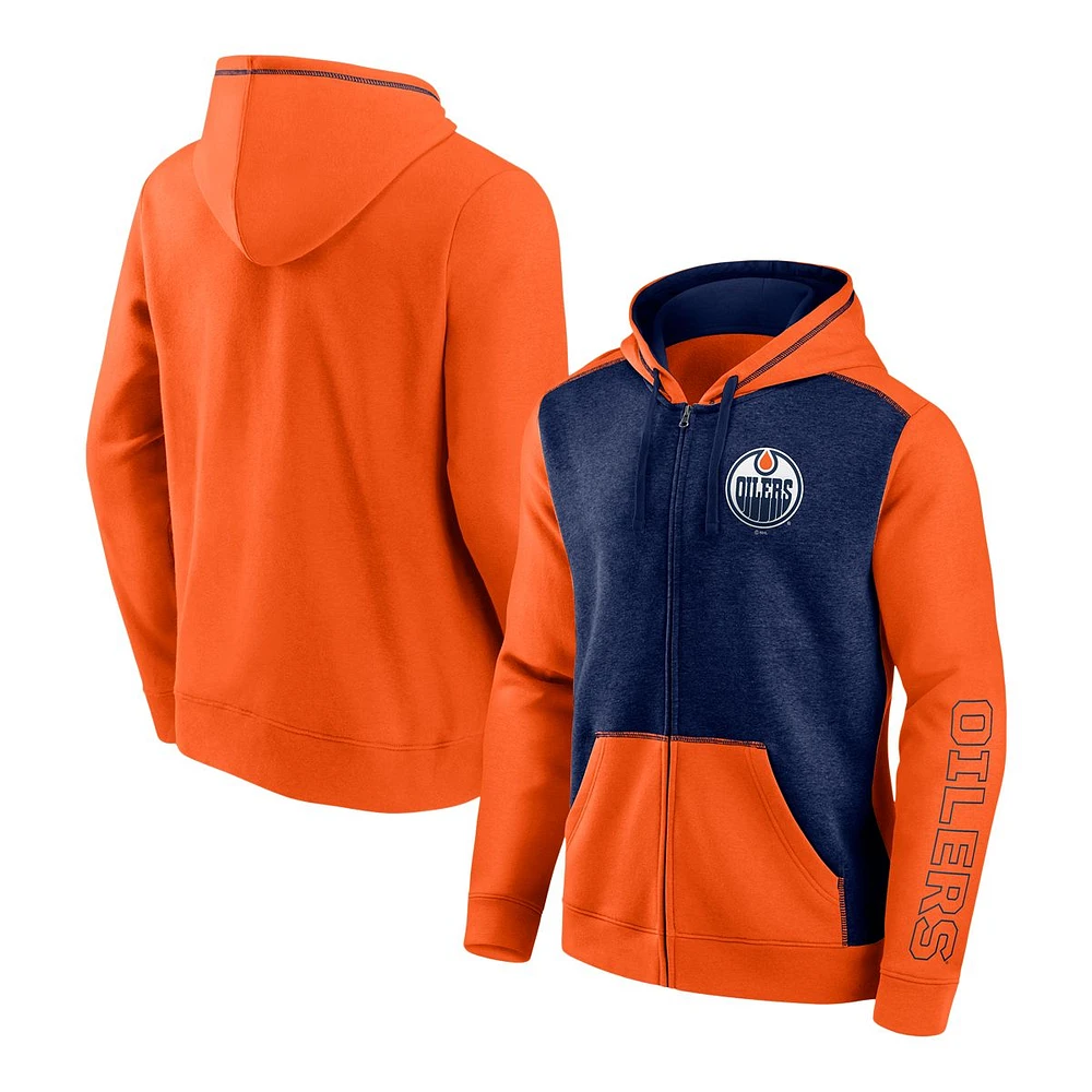 Edmonton Oilers Fanatics Blocked Cotton Hoodie