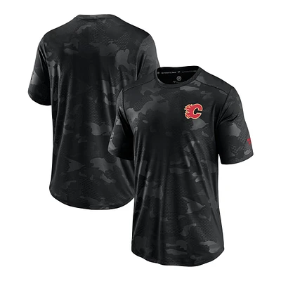 Calgary Flames Fanatics Locker Room Camo T Shirt