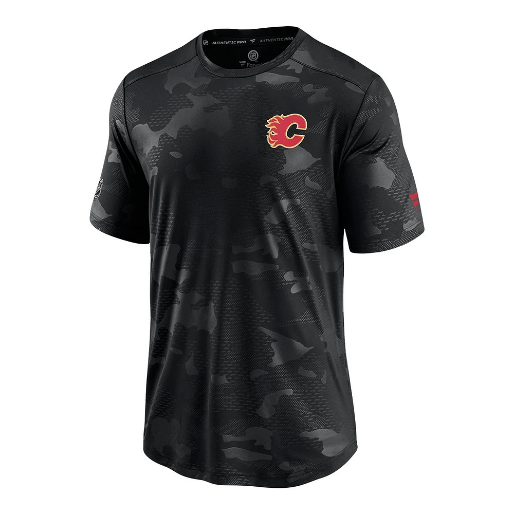 Calgary Flames Fanatics Locker Room Camo T Shirt