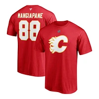 Calgary Flames Fanatics Andrew Mangiapane Stacked Player T Shirt