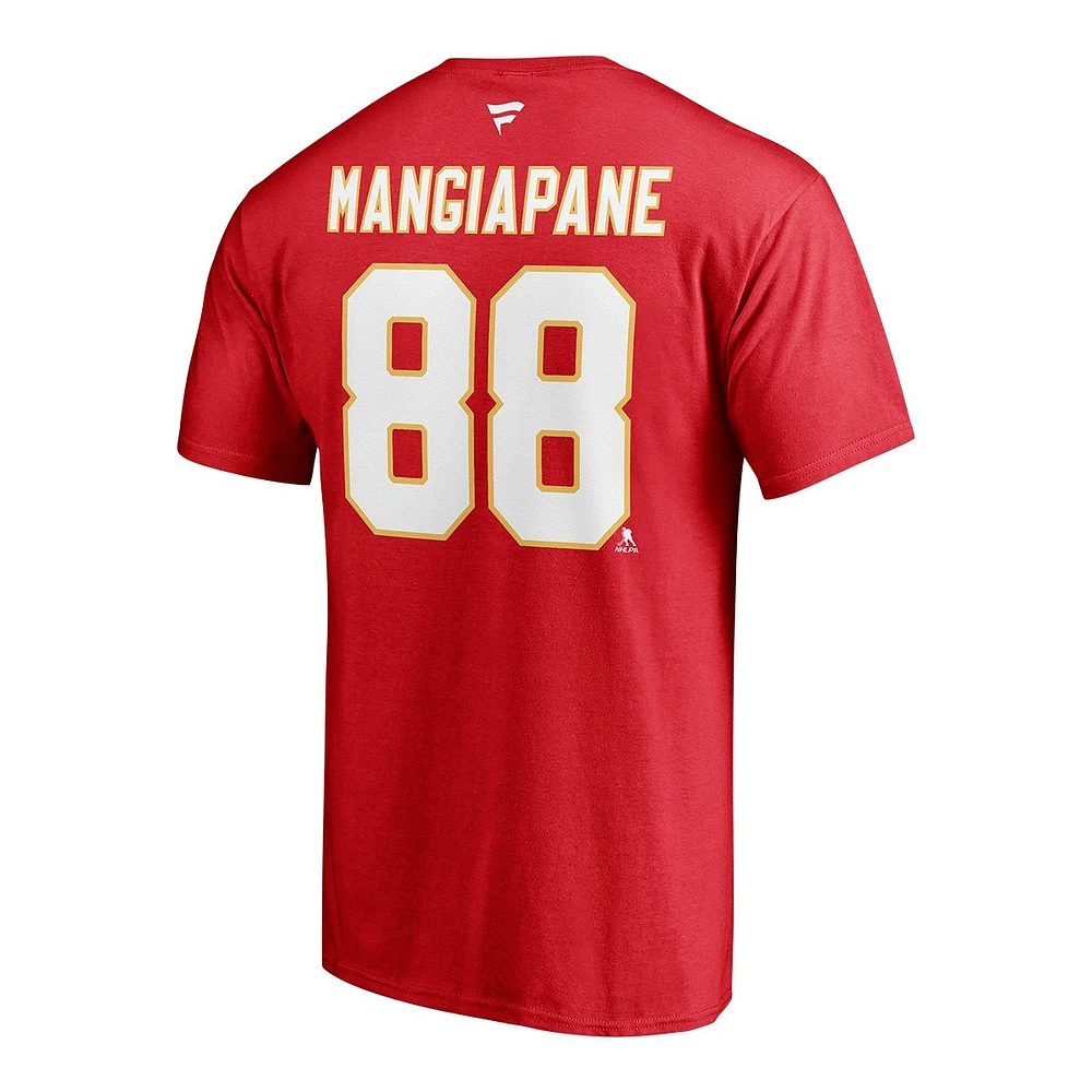 Calgary Flames Fanatics Andrew Mangiapane Stacked Player T Shirt