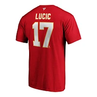 Calgary Flames Fanatics Milan Lucic Stacked Player T Shirt