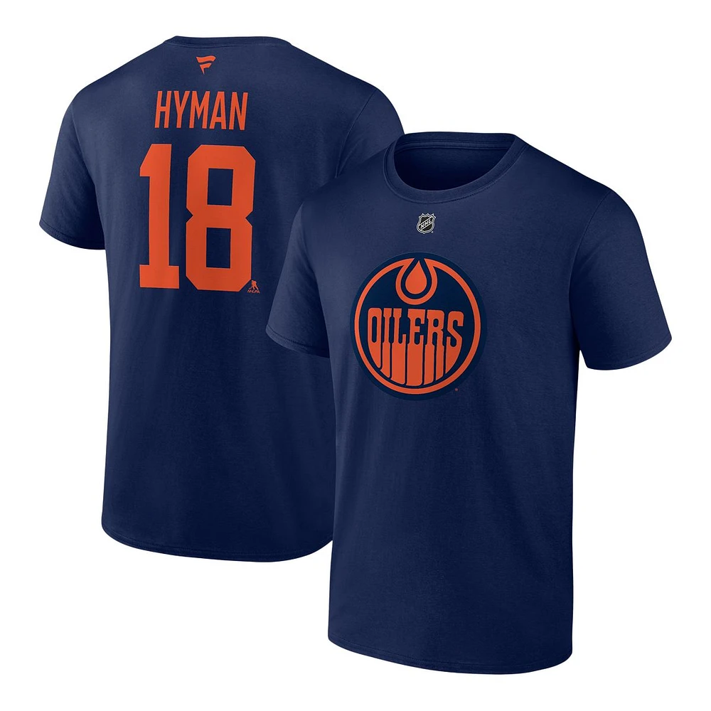 Edmonton Oilers Fanatics Zach Hyman Player Third T Shirt