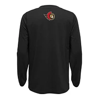 Youth Ottawa Senators Outerstuff Rink Reimagined Long Sleeve T Shirt