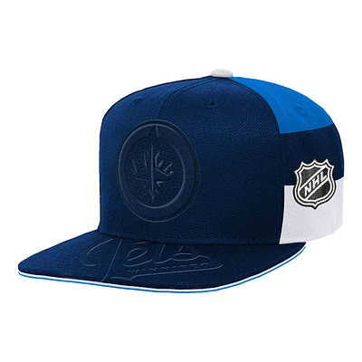 Youth Winnipeg Jets Outerstuff Face Off Structured Adjustable Cap