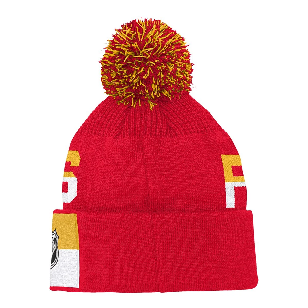 Youth Calgary Flames Outerstuff Face Off Jacquard Knit