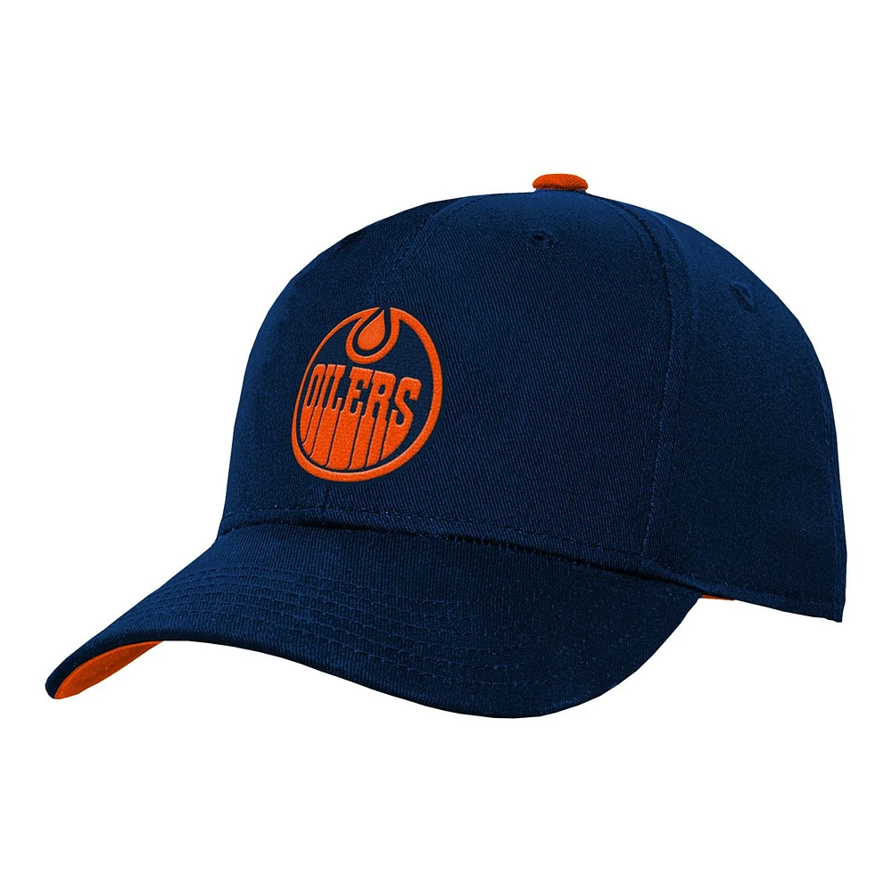 Youth Edmonton Oilers Outerstuff 3RD Precurved Snapback Cap