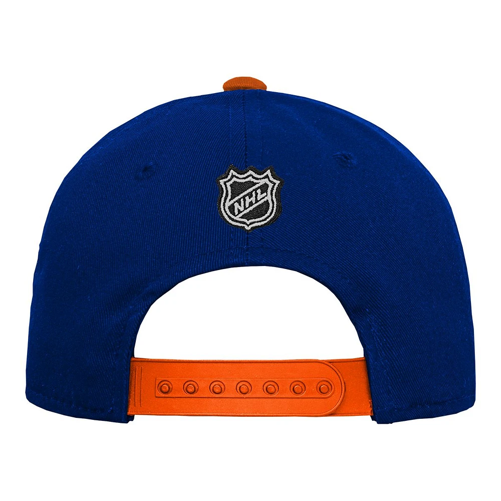 Youth Edmonton Oilers Outerstuff Precurve Snapback Cap