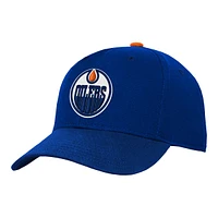 Youth Edmonton Oilers Outerstuff Precurve Snapback Cap