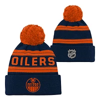 Youth Edmonton Oilers 3rd Jersey Jacquard Cuffed Pom Knit