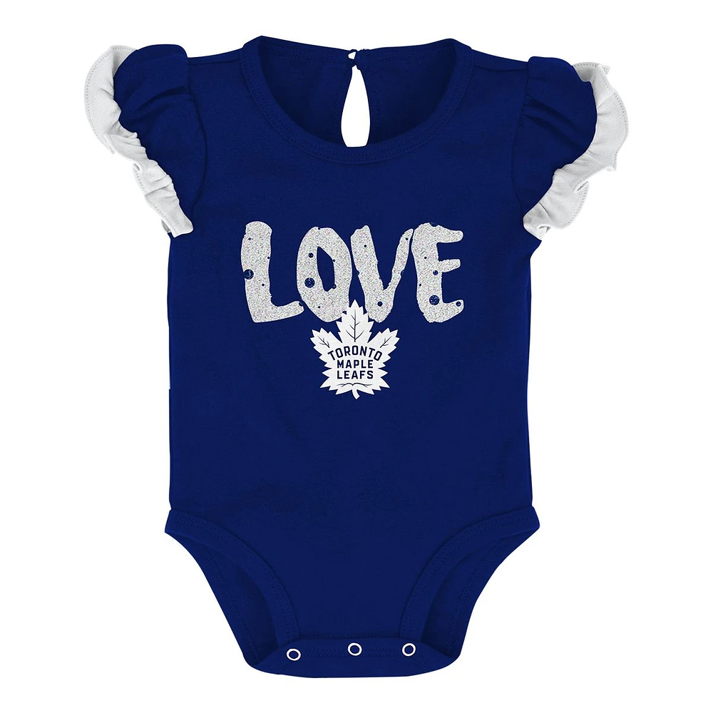 Infant Toronto Maple Leafs Hockey Star Creeper Set