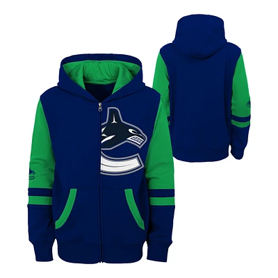 Youth Vancouver Canucks Outerstuff Faceoff Full Zip Hoodie