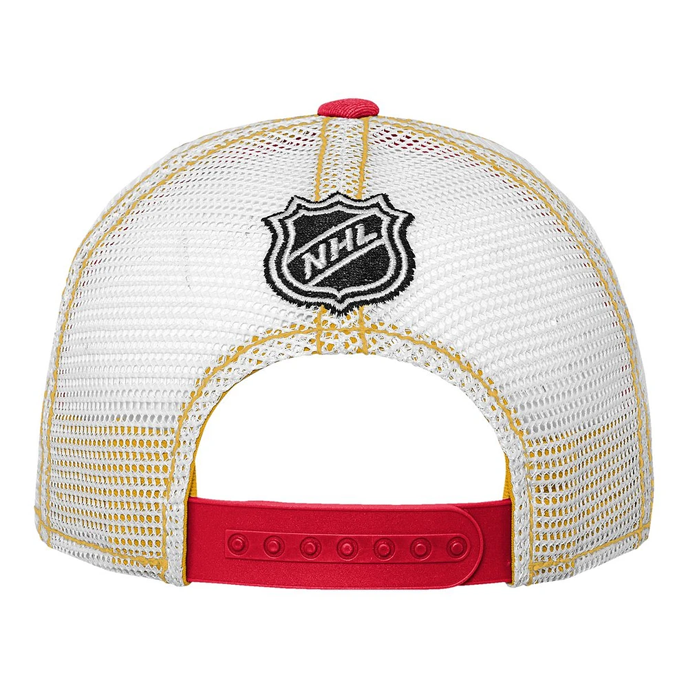 Child Calgary Flames Lockup Meshback Adjustable Cap