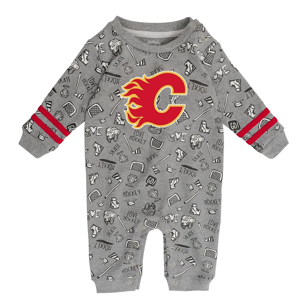 Outerstuff Kids' Calgary Flames Gifted Player Long Sleeve Coverall