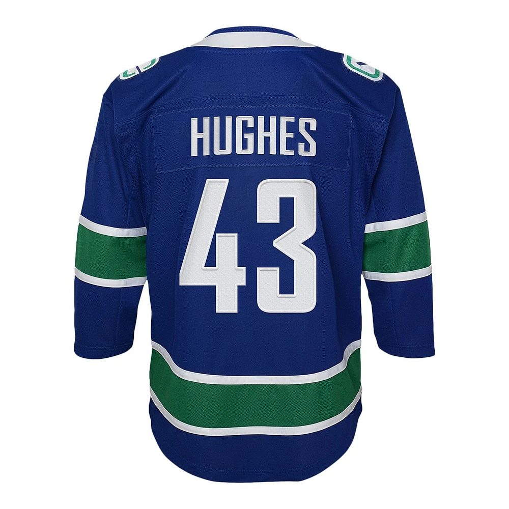 Child Vancouver Canucks Quinn Hughes Jersey