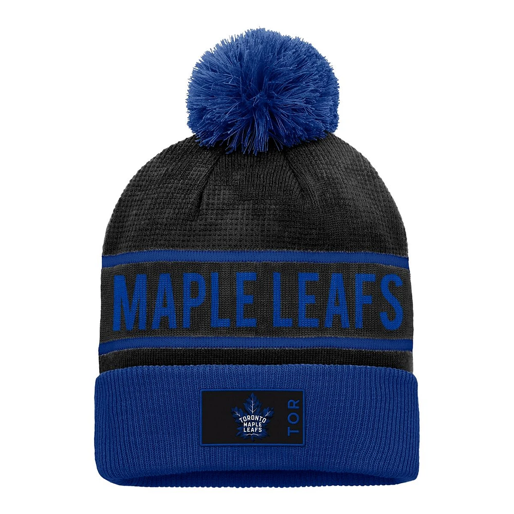 Toronto Maple Leafs Fanatics Alternate Auth Pro Rink Cuffed Pom Knit Hat