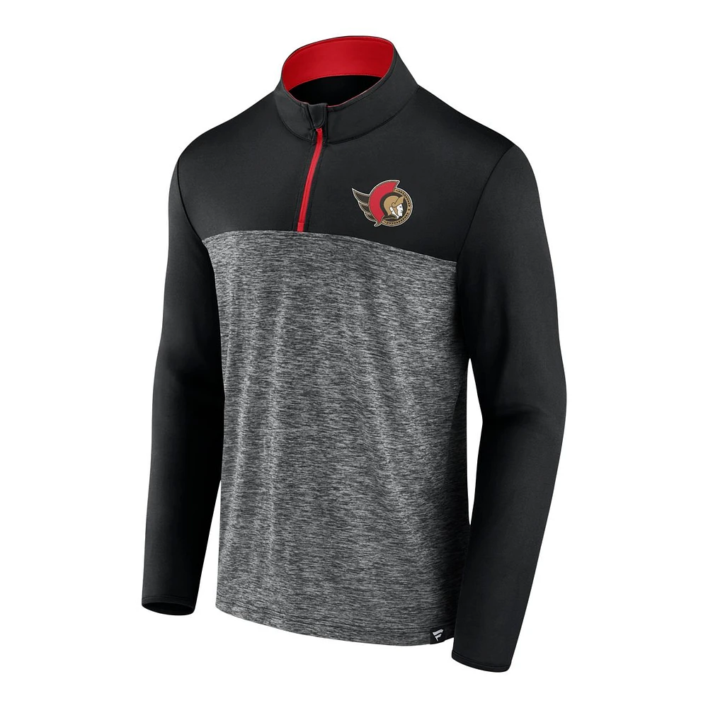 Ottawa Senators Fanatics Iconic Defender 1/4 Zip Long Sleeve Top