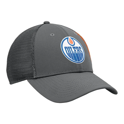 Edmonton Oilers Fanatics Authentic Pro Home Ice Struct Trucker Cap