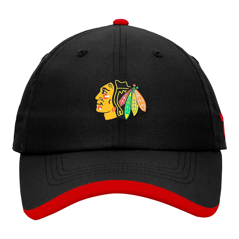 Chicago Blackhawks Fanatics Authentic Pro Rink Unstruct Ripstop Cap