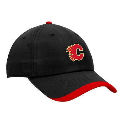 Calgary Flames Fanatics Authentic Pro Rink Unstruct Ripstop Cap