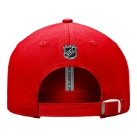 Detroit Red Wings Fanatics Authentic Pro Rink Unstruct Adjustable Cap