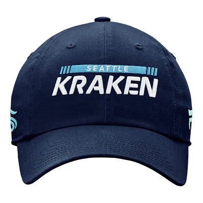 Seattle Kraken Fanatics Authentic Pro Rink Unstruct Adjustable Cap