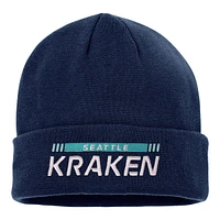 Seattle Kraken Fanatics Authentic Pro Rink Cuffed Knit Hat