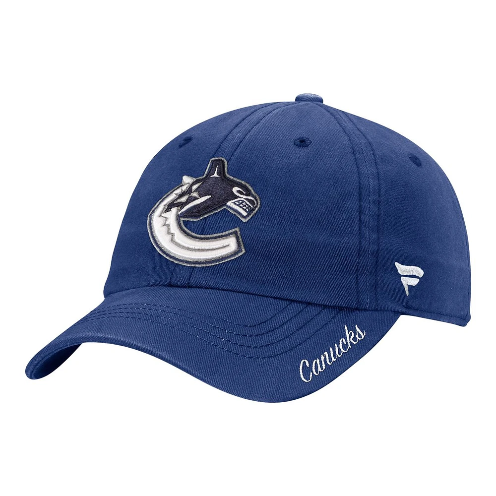 Vancouver Canucks Fanatics Core Struct Adjustable Cap