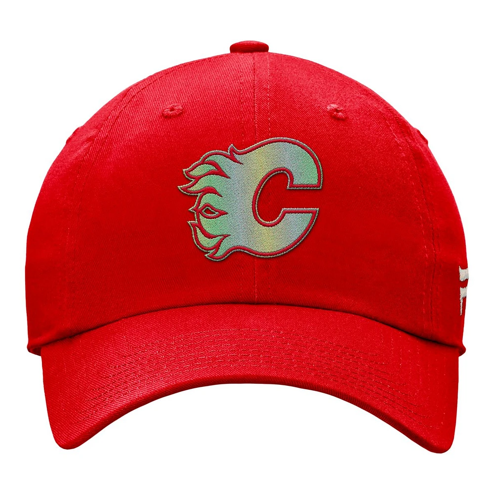 Calgary Flames Fanatics Women's Glimmer Struct Adjustable Cap