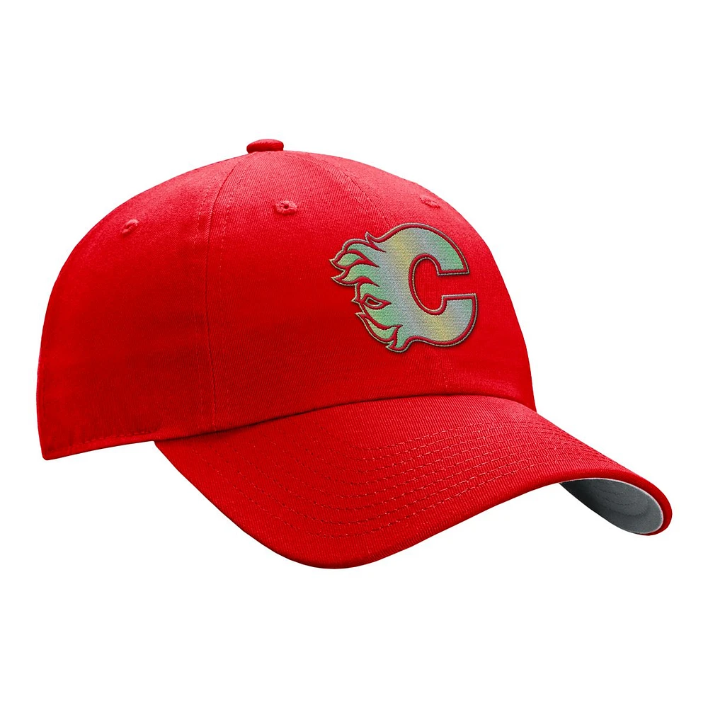 Calgary Flames Fanatics Women's Glimmer Struct Adjustable Cap