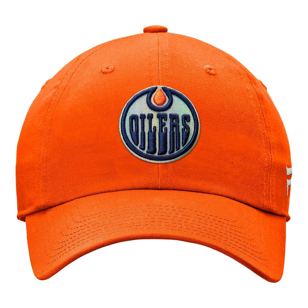 Edmonton Oilers Fanatics Women's Glimmer Struct Adjustable Cap