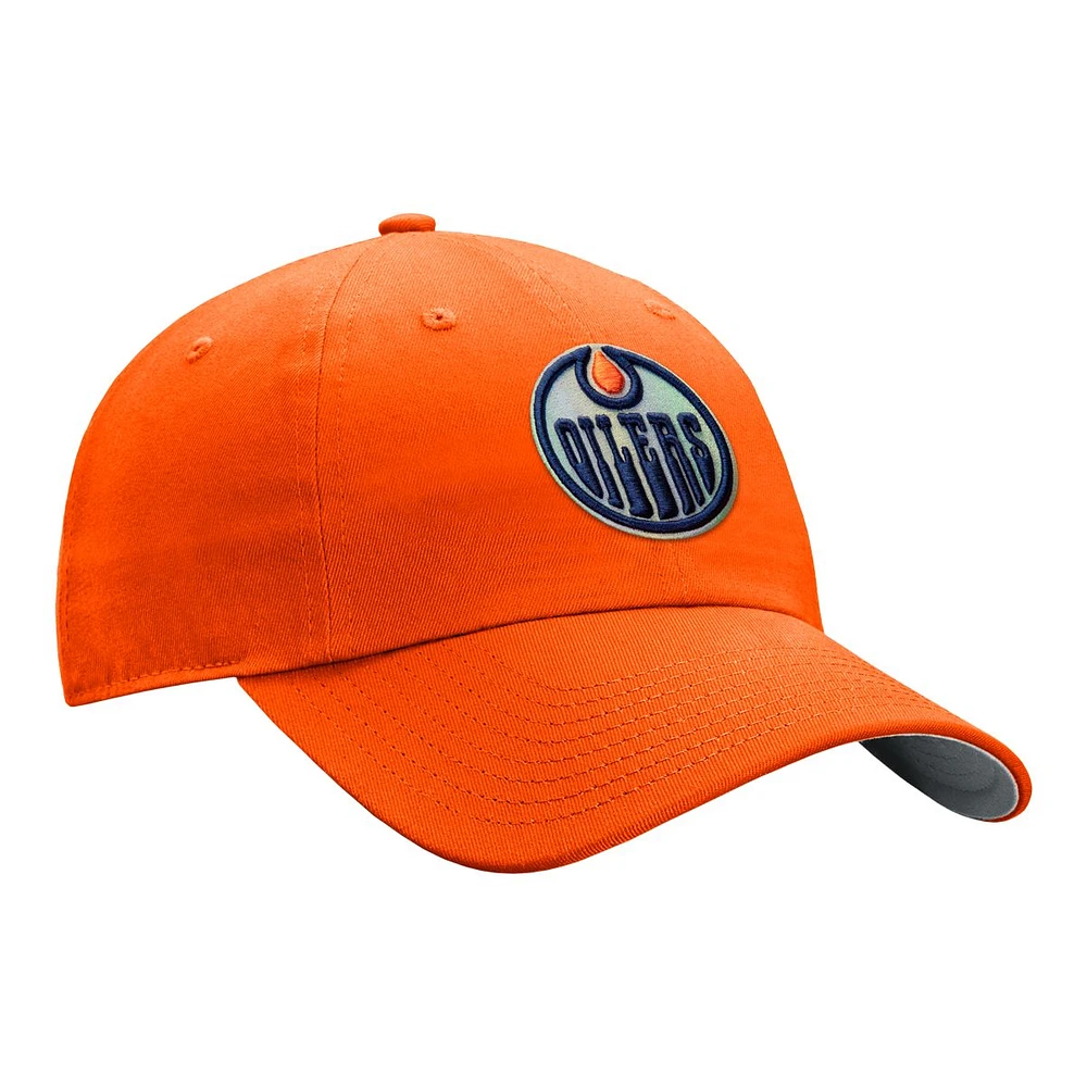 Edmonton Oilers Fanatics Women's Glimmer Struct Adjustable Cap