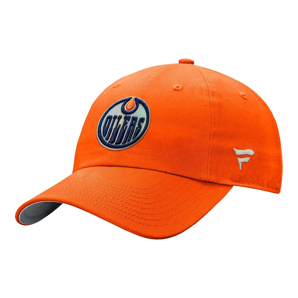 Edmonton Oilers Fanatics Women's Glimmer Struct Adjustable Cap