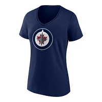 Winnipeg Jets Fanatics Women's Primary Logo T Shirt