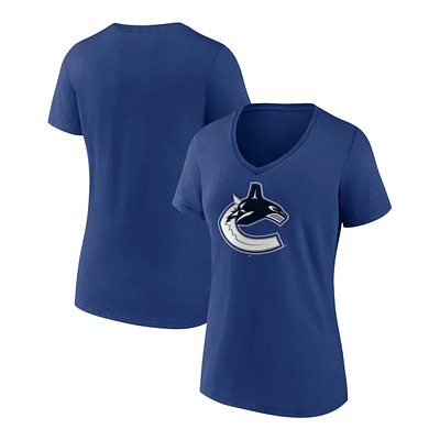 Vancouver Canucks Fanatics Women's Primary Logo T Shirt