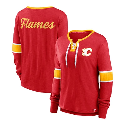 Calgary Flames Fanatics Women's Effervescent Long Sleeve Shirt