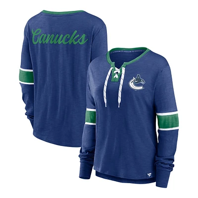 Vancouver Canucks Fanatics Women's Effervescent Long Sleeve Shirt