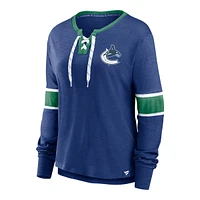 Vancouver Canucks Fanatics Women's Effervescent Long Sleeve Shirt