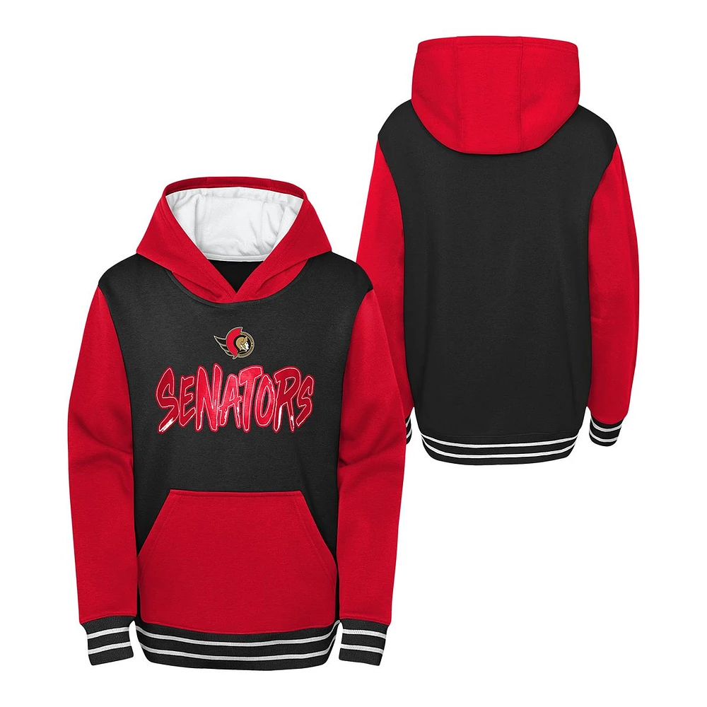 Youth Ottawa Senators Outerstuff Reverse Retro Fleece Hoodie