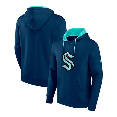 Seattle Kraken Fanatics Reverse Retro Authentic Pro Fleece Hoodie